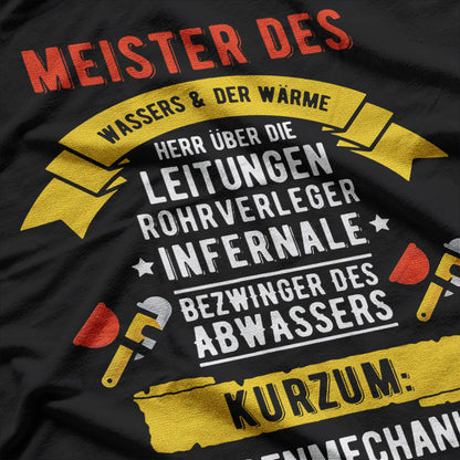 Anlagenmechaniker – Gas Wasser Installateur Sanitär Klempner T-Shirt
