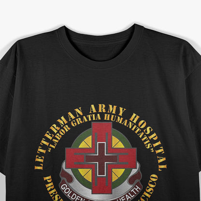 Army Medical Center Military Style Letterman Graphic T-Shirt