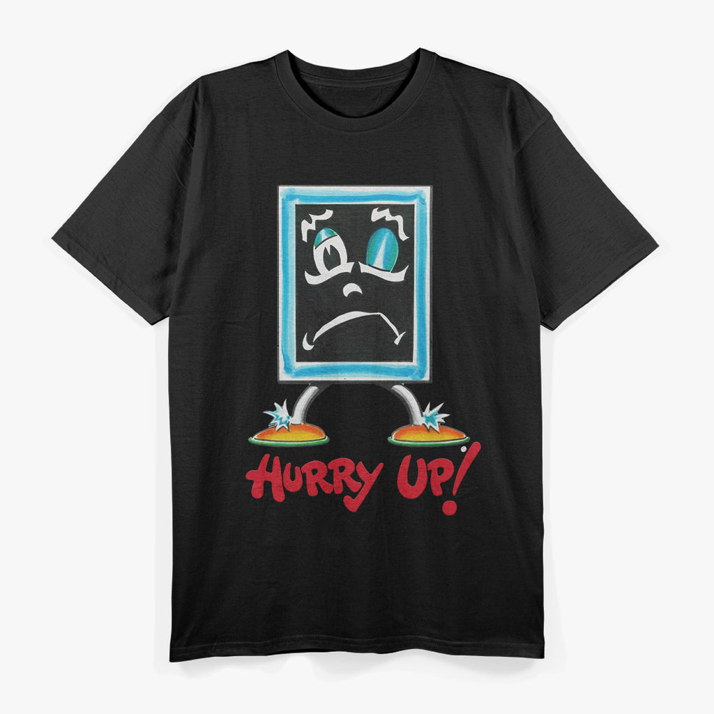 Vintage Blackboard  Funny Hurry Up Graphic T-Shirt