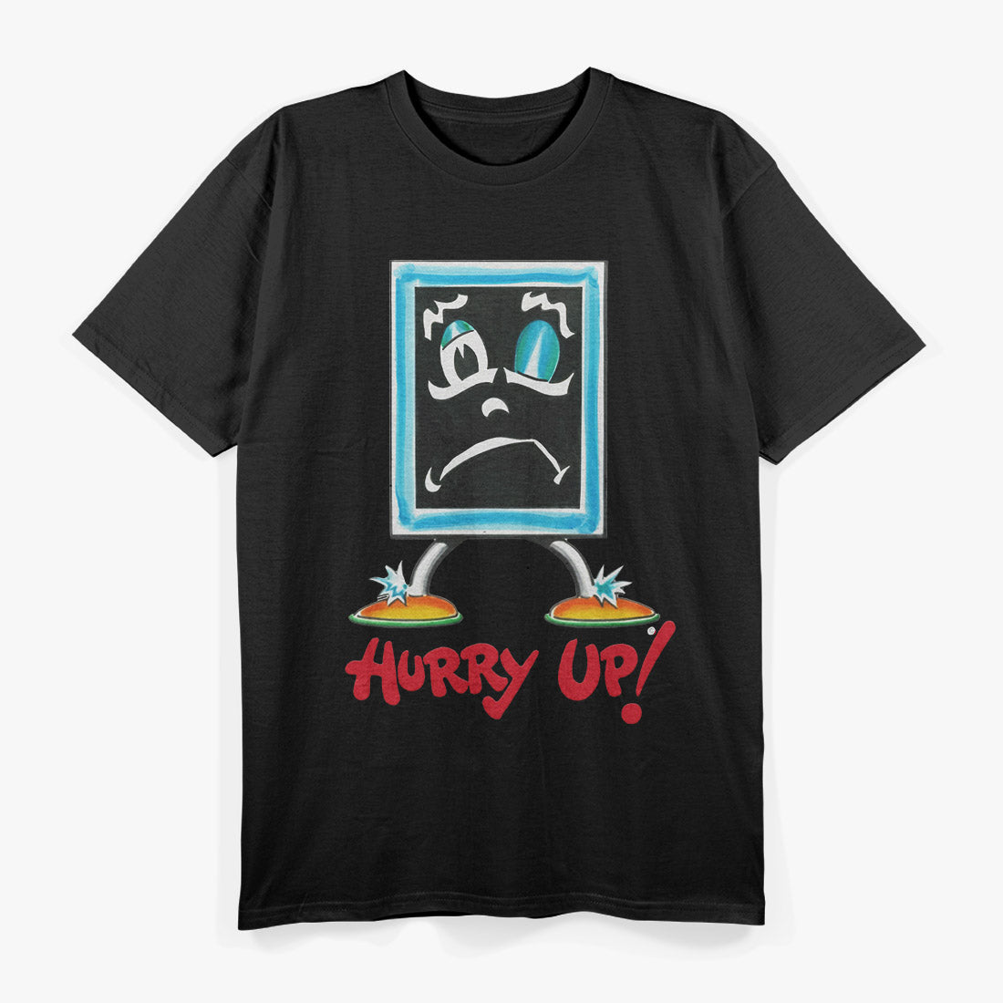Vintage Blackboard  Funny Hurry Up Graphic T-Shirt