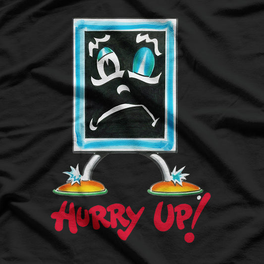 Vintage Blackboard  Funny Hurry Up Graphic T-Shirt