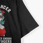 Hey Cancer Not Enough Middle Fingers Funny F Cancer Graphic T-Shirt