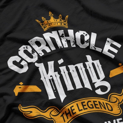 Cornhole King Has Arrived Funny Toss Game Player T-Shirt