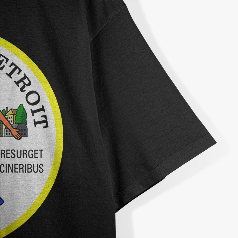 The City of Detroit Michigan Skyline T-Shirt