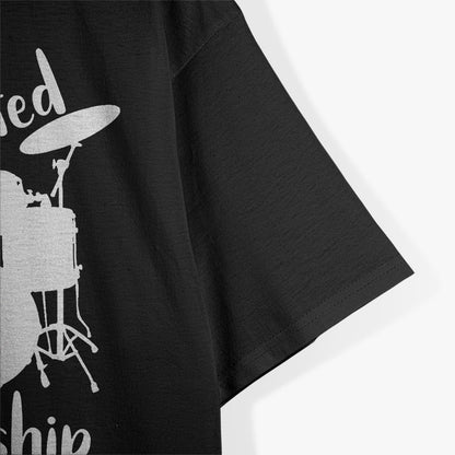Drummer Music Created to Worship Christian Drum Player T-Shirt