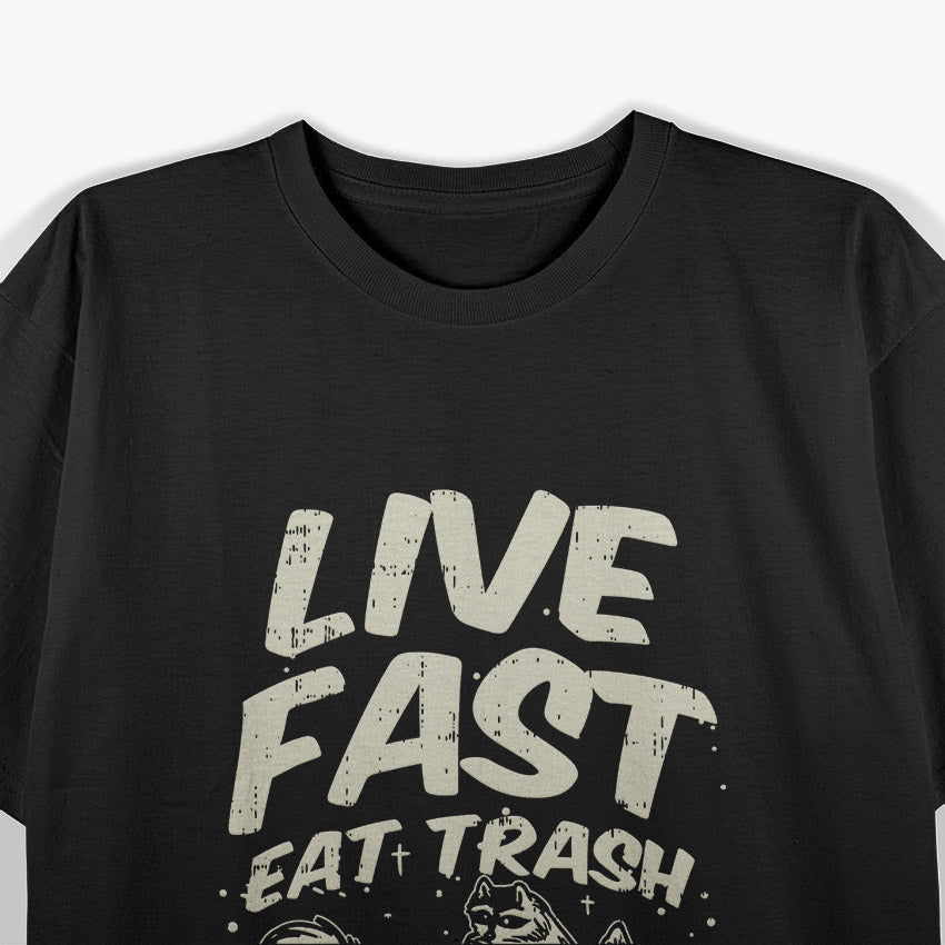 Eat Trash – Skunk, Raccoon, Opossum, Street Cats Funny Design T-Shirt