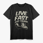 Eat Trash – Skunk, Raccoon, Opossum, Street Cats Funny Design T-Shirt