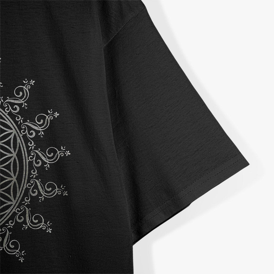 Flower of Life – Sacred Geometry Chakra Yoga Spiritual Graphic T-Shirt