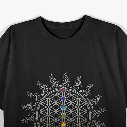 Flower of Life – Sacred Geometry Chakra Yoga Spiritual Graphic T-Shirt