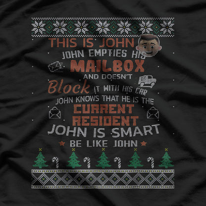 Funny Mail Carrier Postal Worker Ugly Christmas T-Shirt