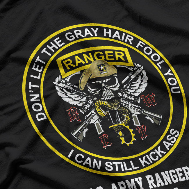 Funny Retired US Army Ranger Veteran Military Vet Patriotic T-Shirt