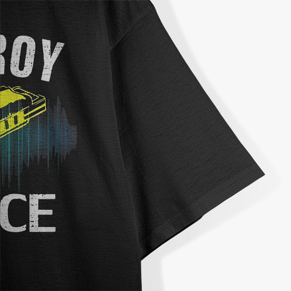 I Destroy Silence Harmonica Funny Orchestra T-Shirt