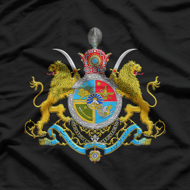 Retro Iran Royal Coat of Arms History Heritage T-Shirt