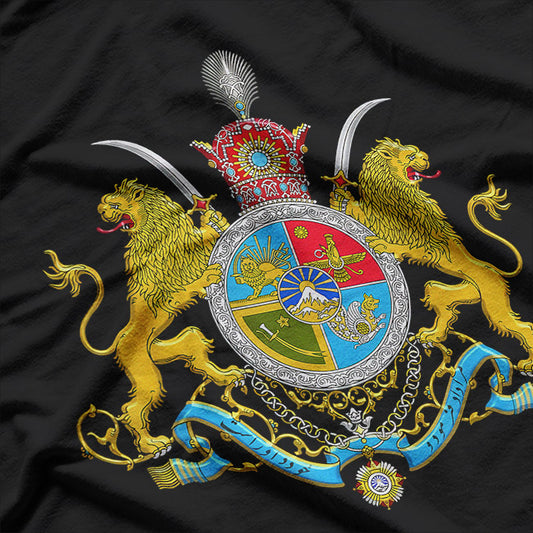Retro Iran Royal Coat of Arms History Heritage T-Shirt