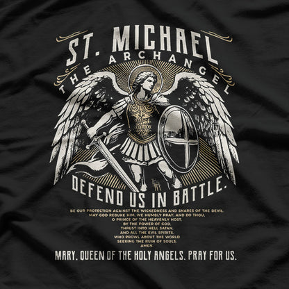 Catholic Devotion – Saint Michael Guardian Angel T-Shirt
