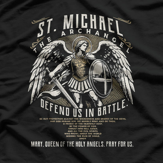 Catholic Devotion – Saint Michael Guardian Angel T-Shirt