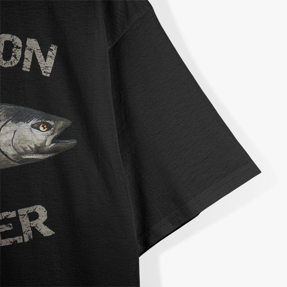 Playful Salmon Fishing Joke Retro Style T-Shirt