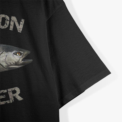 Playful Salmon Fishing Joke Retro Style T-Shirt