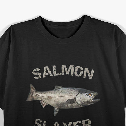 Playful Salmon Fishing Joke Retro Style T-Shirt