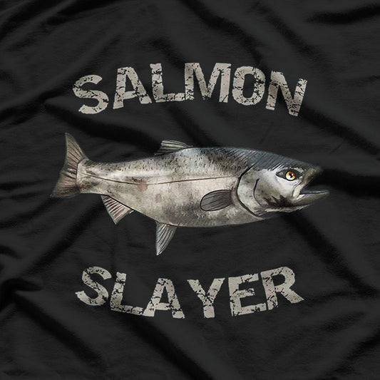 Playful Salmon Fishing Joke Retro Style T-Shirt
