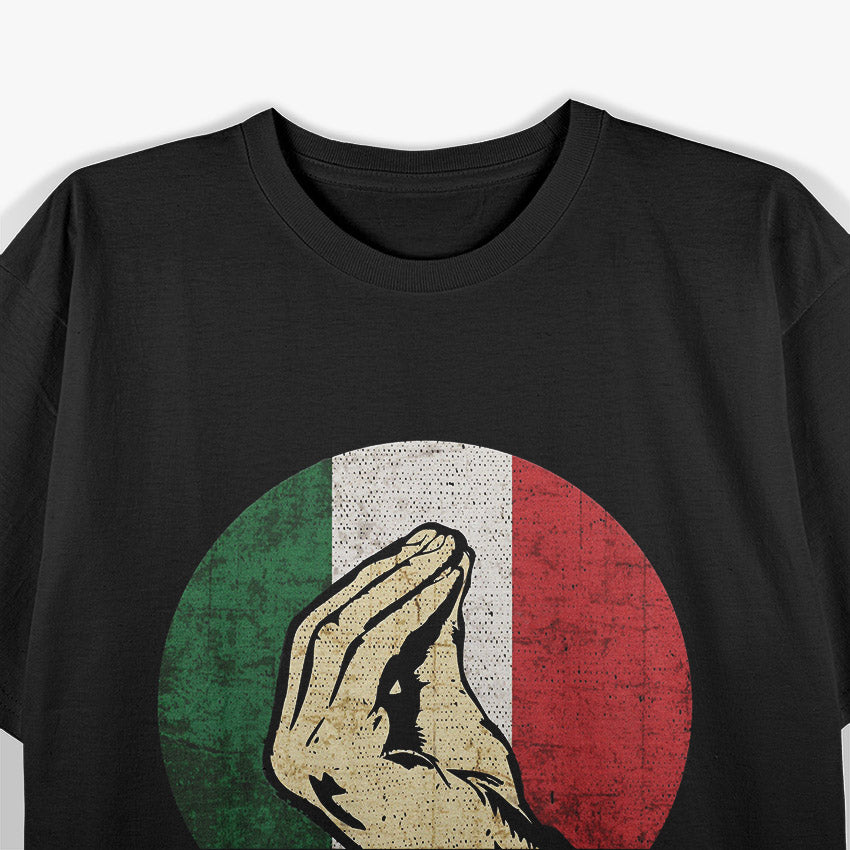 Creative Italian Gestures Funny Hand Sign Language T-Shirt