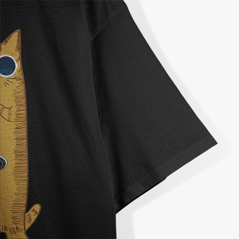 Cat Playing The Clarinet Cute Musical Kitty T-Shirt