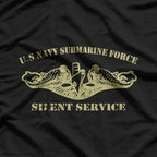 Dark U.S. Navy Submarine Veteran – Silent Service T-Shirt