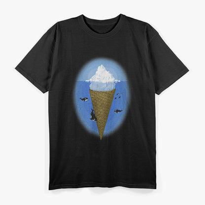 Ice Cream Cone Iceberg Whale - A Cool and Whimsical T-Shirt