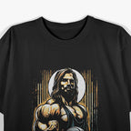 Jesus Bodybuilder: Faith and Strength T-Shirt