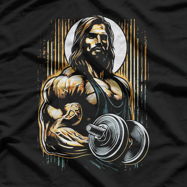 Jesus Bodybuilder: Faith and Strength T-Shirt