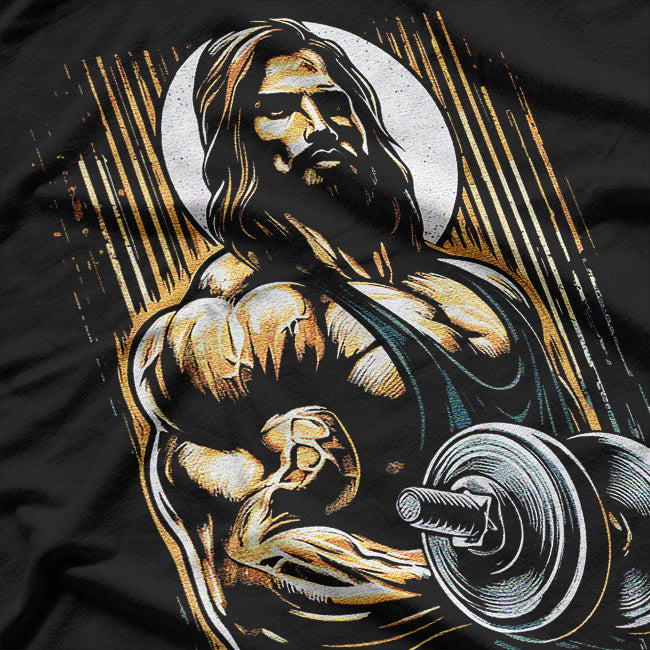 Jesus Bodybuilder: Faith and Strength T-Shirt