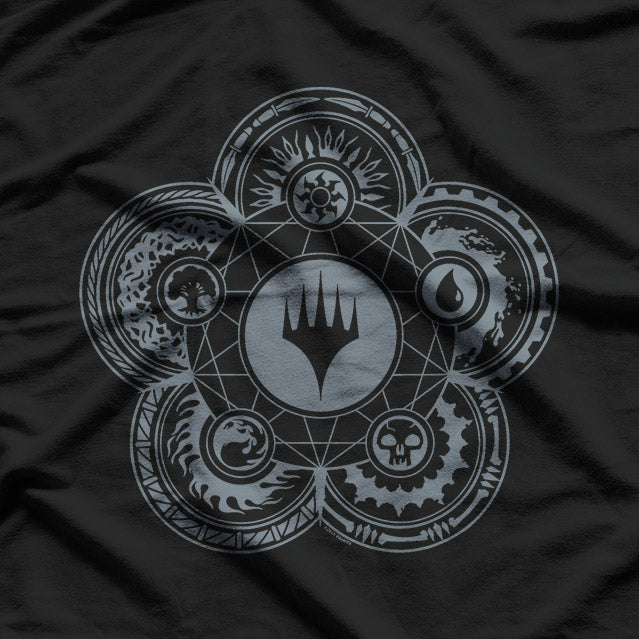 Magic Icon Hieroglyph Symbol Fantasy Card Gamer Design T-Shirt
