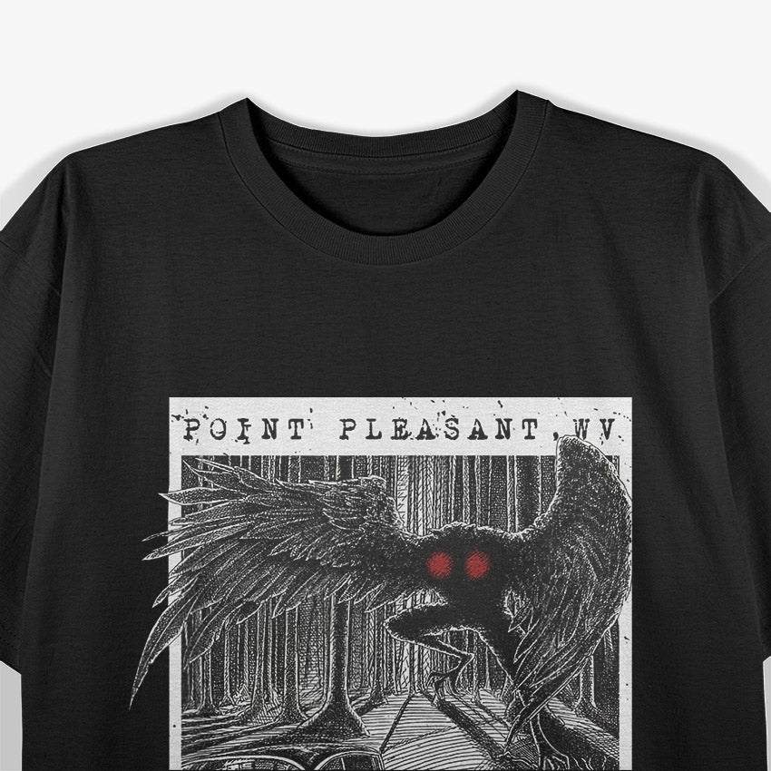 Mothman Encounter 1966: Point Pleasant Cryptid Legend T-Shirt