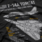 F-14 Tomcat – US Navy Fighter Jet Military Aviation T-Shirt