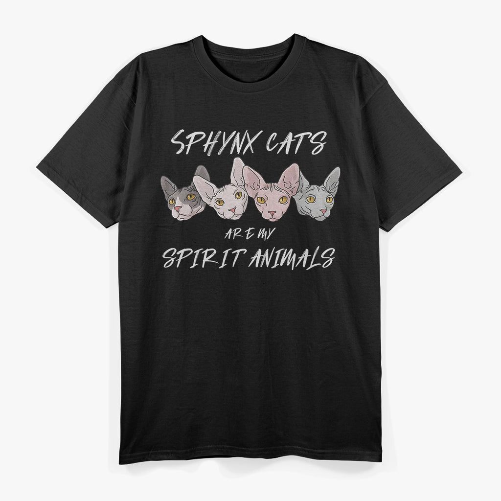 Sphynx Cat Spirit Animal - Funny Sphynx Cat Lover T-Shirt