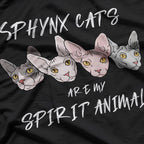 Sphynx Cat Spirit Animal - Funny Sphynx Cat Lover T-Shirt