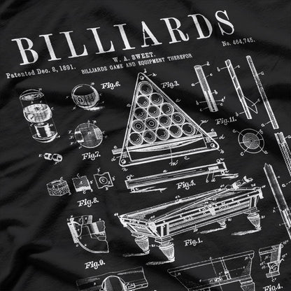 Billiards Table: Classic Pool Hall Vibes T-Shirt