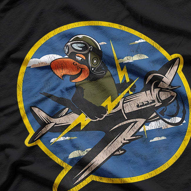 WWII Vintage Patch: Fighter Pilot War Veteran T-Shirt