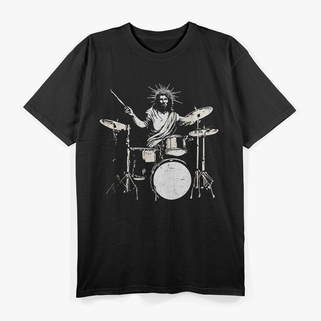 Jesus Christ Drummer: Faith and Rhythm T-Shirt