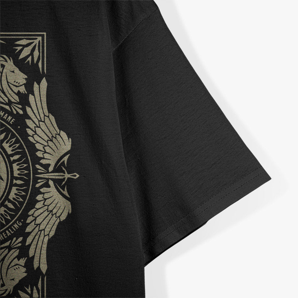Magic White Plains Mana Mystic Fantasy Gamer Inspired T-Shirt