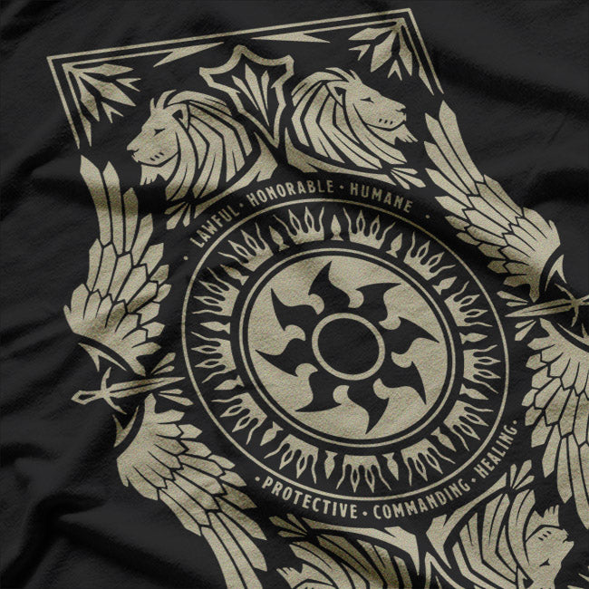 Magic White Plains Mana Mystic Fantasy Gamer Inspired T-Shirt