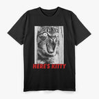 Shining Cat - HERE IS KITTY - Kitten and Movie Love Fun T-Shirt