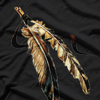 Southwest Native American Indian Tribal Art - Colorful Feather T-Shirt