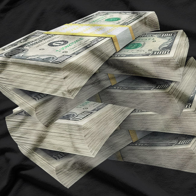 Stack of Money - Funny Wealth Humor Lover T-Shirt