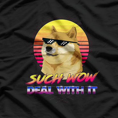 Such Wow - Deal With It Doge T-Shirt