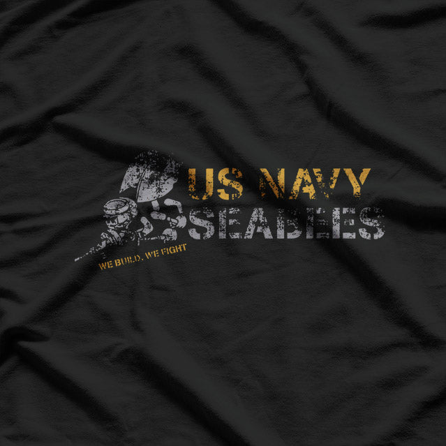 US Navy Seabees Cool Military Veteran Patriotic T-Shirt