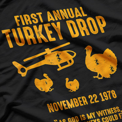 First Annual Turkey Drop, Thanksgiving Humor T-Shirt