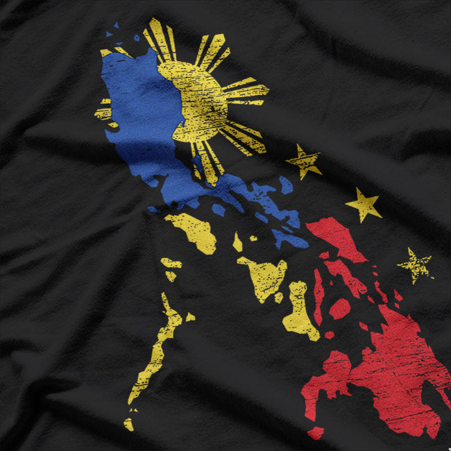 Filipino Map: Proudly Pinoy T-Shirt