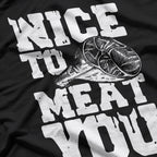 Nice to Meat You Funny Butcher BBQ Grilling Meat Lover T-Shirt