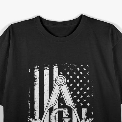Freemason Square & Compass Masonic Brotherhood Symbol T-Shirt